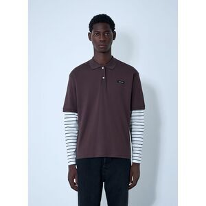 Miu Miu Men Logo Motif Polo Shirt